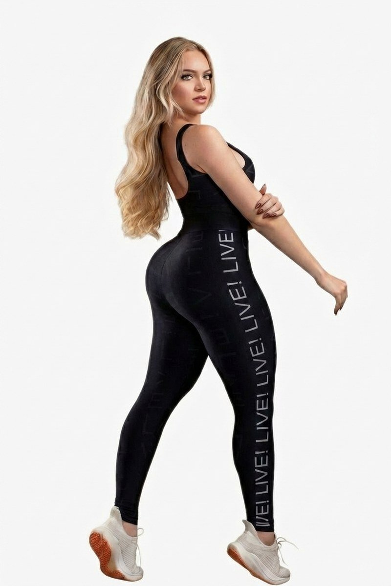Macacão Fitness Preto LIVE